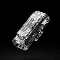 Connecteurs rapides à vis en plastique 1/2/3 broches pour éclairage LED, 300V 5A, contacts en cuivre, connexion plate à sertir en PC