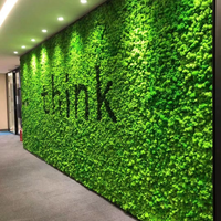 Mur végétal en mousse verte prêt à l'emploi, design professionnel pour hall d'hôtel, restaurant et projets d'aménagement intérieur de bureaux