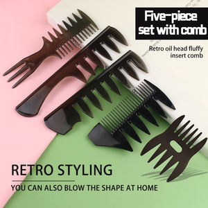 Peine Plegable de Plástico para Hombre, Diseño de Espina de Pescado, para Peinar, Pintar, Cepillo para Limpieza del Hogar - Product Image 2