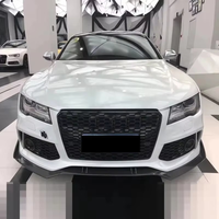 Conjunto de Parachoques Delantero para Auto A7 S7 C7 C7.5, Estilo RS7 4G, Kits de Carrocería con Rejilla de Panal para Audi A7 S7 C7 C7.5 2009-2018