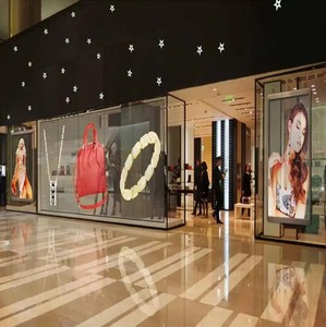 Rõ ràng HD P3.91-7.81 trong suốt trung tâm mua sắm cửa hàng LED quảng cáo hiển thị cửa sổ kính màn hình LED cho xe showroom 4S cửa hàng - Product Image 5