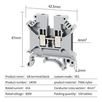 Bloque de terminales de tornillo UK 5N Conector de cable de 0,2-4mm ²