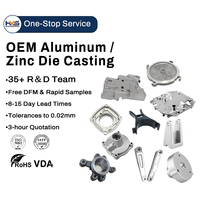 Accessoires de bras robotique personnalisés en Zamak ADC12, composants de bras robotique automatisé en alliage zinc-aluminium moulé sous pression