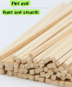 Palillos Cuadrados de Bambú Natural Biodegradables y Ecológicos a Precio Económico, Fáciles de Limpiar, para Carne, Uso en Cocina al Aire Libre, Compostables y Ecológicos Personalizados - Product Image 5
