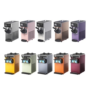 Máquina automática de helado suave de 3 sabores, máquina de helado de mostrador con compresor Gree y soporte para conos - Product Image 2