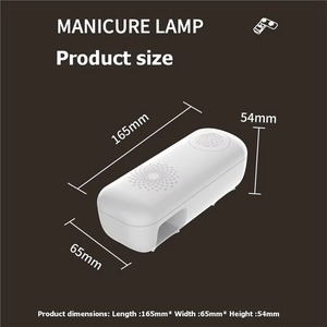 240. Rotatable Panel 4 Timing Rechargeable UV Light for Nail Curing Quick-Dry UV Nail <b>Lamp</b> Red Blue Purple Multi-Light Source - Product Image 4