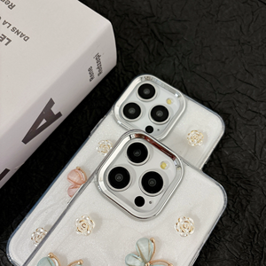 Custodia per telefono 3D bella farfalla floreale in Silicone TPU per <span class=keywords><strong>iPhone</strong></span> 16 15 14 13 12 <span class=keywords><strong>11</strong></span> <span class=keywords><strong>Pro</strong></span> Max <span class=keywords><strong>Cover</strong></span> protettiva morbida per <span class=keywords><strong>fotocamera</strong></span> - Product Image 2