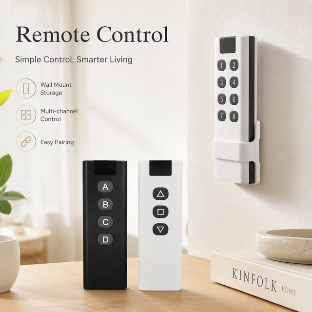 Industrial RF 433MHz Remote Control Plastic Structure Shell Wireless Transmitter for Factory Machine and Water Pump Project