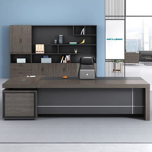 Vente en gros de table de directeur et de PDG en forme de L fabrication de mobilier de bureau bureau de direction en bois MFC personnalisé à <span class=keywords><strong>vendre</strong></span> - Product Image 2