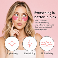Masque pour les yeux coréen personnalisé, jetable, en gel, avec logo Spa, en feuille, rafraîchissant, en hydrogel, bio-collagène, caféine, PDRN, pour les voyages