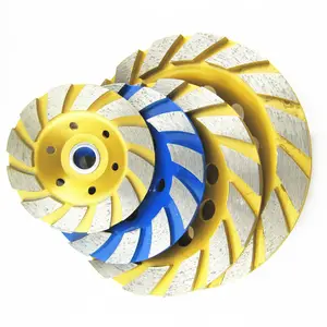 80mm 100mm 115MM Turbo sıra granit aşındırıcı elmas taşlama kupası tekerlek