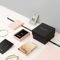 BK03B Boîte à Bijoux Collier Personnalisée, Emballage Luxe en Papier pour Bagues, Coffret Cadeau Bijoux avec Logo Imprimé