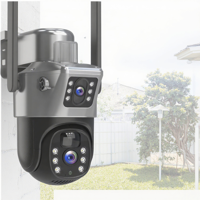 3MP Outdoor WiFi Solar Security Camera Solar Wireless IP CCTV Camera with 360 View and Smart Motion Alerts