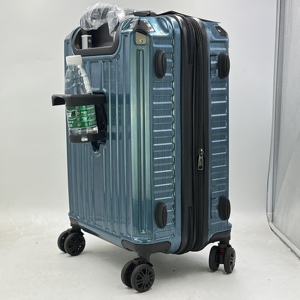 Nouvelle <span class=keywords><strong>Valise</strong></span> Spinner 2026 avec Porte-Gobelet, Serrure TSA, Chariot <span class=keywords><strong>en</strong></span> Aluminium - Grande Capacité 20 Pouces, Légère, Coque Rigide - Product Image 6
