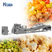 Machine à pop-corn à gaz industrielle automatique Ligne de production de pop-corn à induction électrique en forme de boule Ligne de production de pop-corn