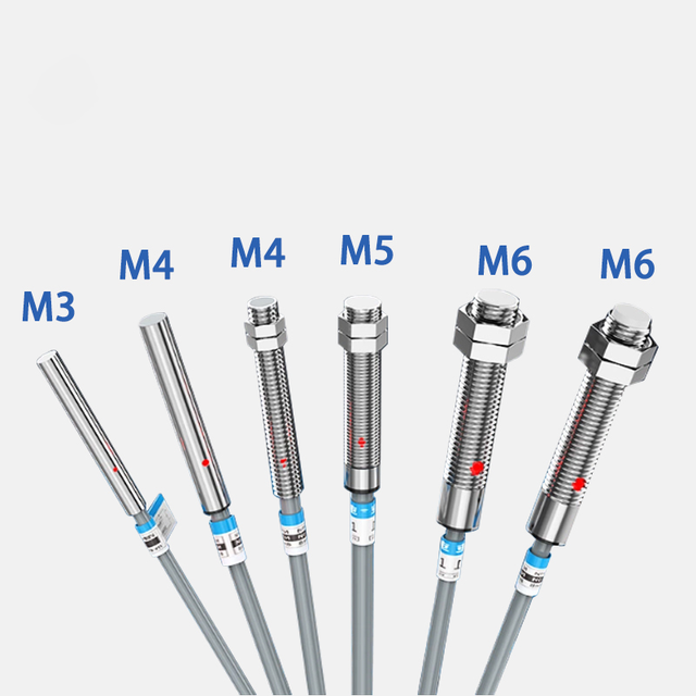 In Stock Mini 12-24VDC Proximity Switch Sensor Type M3 M4 M5 M6 M6.5 IP67 Inductive Small Sensors