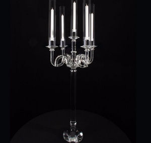 Tinh thể 5 chi nhánh candlelabrum taper Candle Stick candelabra Đảng trang trí bảng trung tâm - Product Image 2