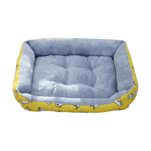 Lit rectangulaire pour animaux de compagnie, nid carré en coton, rembourrage en fibre de polyester, tapis chaud pour chiens et chats, utilisation quatre saisons - Product Image 3