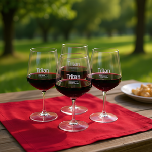 Verres à vin en plastique Tritan 19oz, lot de 4, sans BPA, incassables, pour vin rouge et blanc - Product Image 2