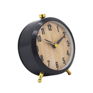 Reloj de escritorio nuevo diseño chino tradicional estilo de la batería analógico de cuarzo alarma reloj de mesa de Metal reloj de alarma - Product Image 1