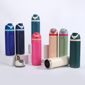 Botella de Agua OW2 Personalizada de 20oz, 24oz, 32oz, Aislada al Vacío, de Acero Inoxidable, con Asa y Pajita, Antiderrames, Doble Uso, Libre de BPA, para Gimnasio y Camping - Product Image 4