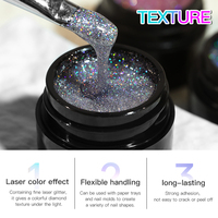 Ensemble de gel de construction laser pailleté certifié CPSR, 24 couleurs, sans HEMA/TPO, collection de gels durs professionnels pour ongles