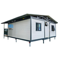 Contenedor de Casa expandible moderno con balcón de techo Contenedor cómodo prefabricado Casa de montaje Puerto Rico Australia
