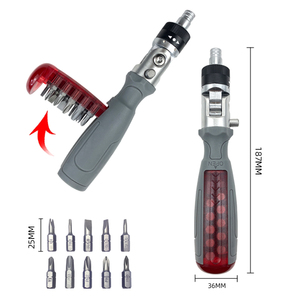 GLEDE 10-in-1 Multi-Function Ratchet Screwdriver <b>Set</b> with S2 Bits <b>Hand</b>-powered Daily Repair <b>Tool</b> OEM Customizable Factory Price - Product Image 6