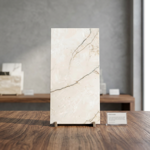 Carreaux de porcelaine effet terrazzo Soul Crema 60x120cm, collection rustique pour extérieur avec surface sculptée - Product Image 3