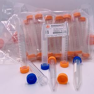 एसेप्टिक सेंट्रीफ्यूज ट्यूब प्रयोगशाला डिस्पोजेबल प्लास्टिक प ट्यूब टिप नीचे पतला फ्रीस्टैंडिंग नमूना ट्यूब - Product Image 4