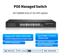 Switch PoE gestionado de capa 2 OEM ODM de 4, 8, 16 y 24 puertos |   Web/CLI SNMP VLAN/QoS /56Gbps |   Cámara IP |   Soporte para Logotipo/Firmware Personalizado
