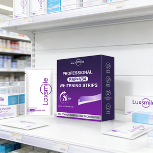 Bandes blanchissantes pour les dents Luxsmile 9d Flavor Dissolving Premium Mint V34 21 14 traitements Pap White Teeth Whitening Strips Private Label - Product Image 1