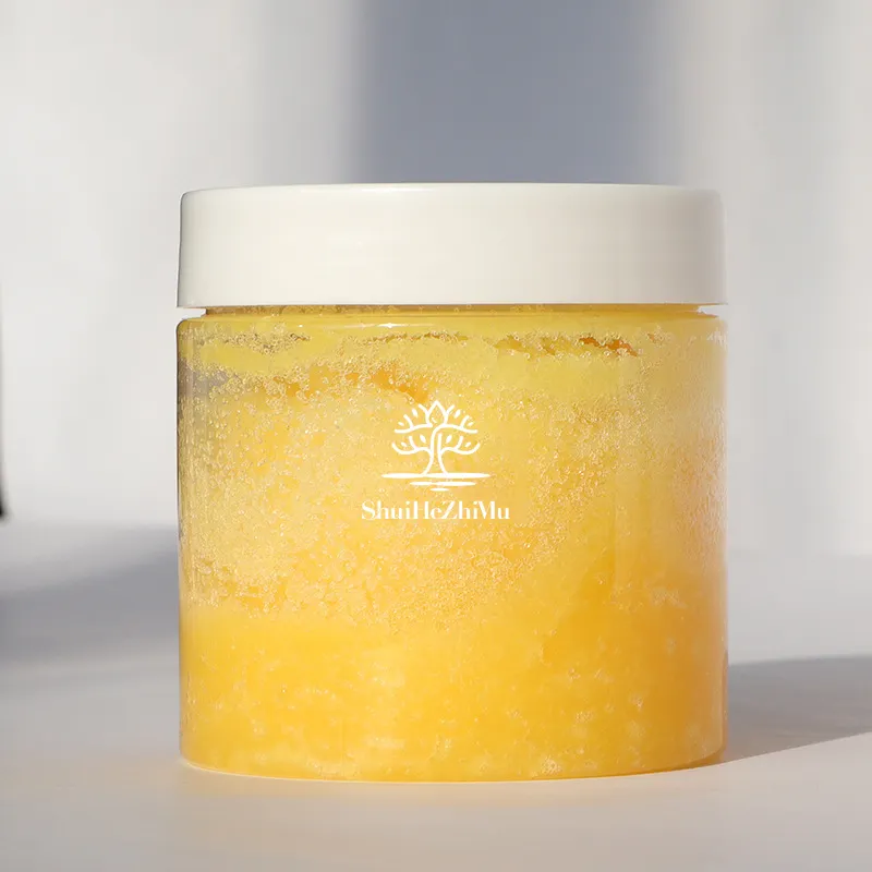 Wholesale Custom Body Scrub Private Label Moisturizing Exfoliating Cleansing Collagen Turmeric Body Polish Scrub