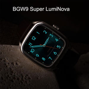 Kavisli kare izle vaka BGW9 süper aydınlık arama Men 9039 otomatik hareket 5ATM mekanik İzle erkekler için - Product Image 6