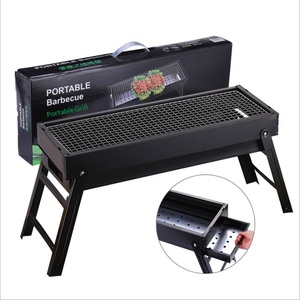 Réchaud à charbon de bois pliable portable épaissi sans fumée pour le camping en plein air, barbecue domestique, barbecue, étagère de barbecue - Product Image 2