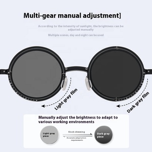 New thời trang xoay có thể điều chỉnh màu sắc thay đổi <span class=keywords><strong>Chromatic</strong></span> <span class=keywords><strong>Sunglasses</strong></span> UV400 cao minh bạch phân cực rõ ràng 5200 loạt - Product Image 2