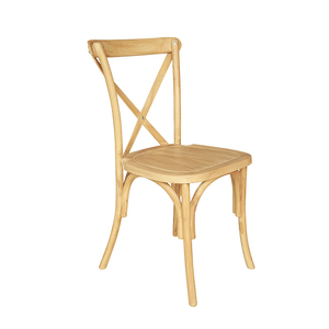 Sillas de Resina Duraderas con Aspecto de Madera Estilo Granja Clásica, Respaldo Cruzado, para Bodas, Jardín, Eventos, Banquetes al Aire Libre, Catering para Adultos - Product Image 4