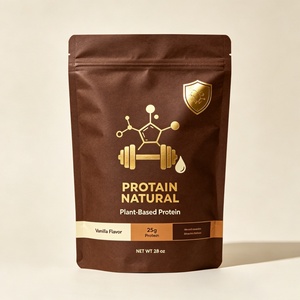 Sustainable Home <b>Compostable</b> Kraft Paper <b>Bag</b> with PBAT Interior Stand Up Pouch for Organic Snacks Custom Logo Wholesale - Product Image 5