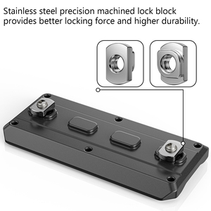 Adaptador de Montaje para Bípode WEYLLAN MK80/MK180 M-LOK Arca Rail, Placa de Liberación Rápida ARCA/RRS, Aleación de Aluminio Ligera L99 - Product Image 5