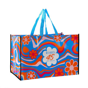 Bolsa de Compras Personalizada con Logotipo, Reciclada, Resistente, Impresa, de <span class=keywords><strong>PP</strong></span> Tejido y Laminado, Bolsa de Mano Moderna, Bolsa de Regalo Creativa - Product Image 5