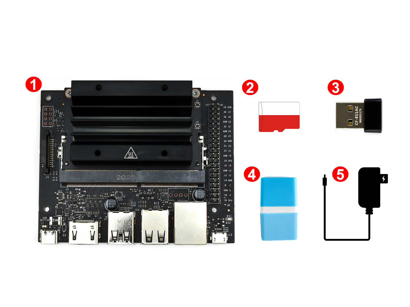 Jetson Nano 2GB Developer Kit Package A - Essential Parts