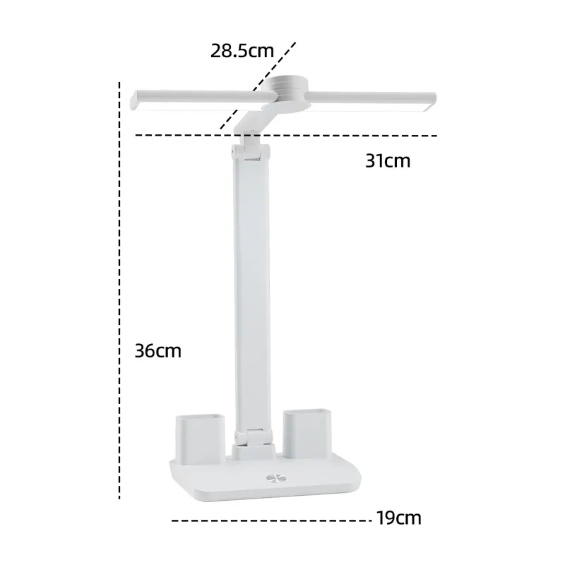 Lámpara de escritorio plegable con luz de control táctil LED moderna lámpara de mesa LED recargable regulable