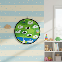Jeu de fléchettes double face pour enfants, adolescents, adultes, intérieur/extérieur
