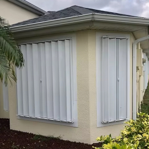 Nhôm bão kháng gió gấp accordion màn trập cho cửa sổ bên ngoài accordion bão Bảng điều chỉnh cửa chớp - Product Image 1