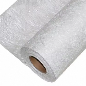 Aanpasbare Lichtgewicht Waterbestendige Gecoate Glasvezel Gehakte Streng Mat Microfiber Stof Voor Bekleding Industriële Rol - Product Image 1