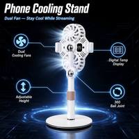 Support de téléphone double cœur pour diffusion en direct avec refroidisseur de bureau semi-conducteur à refroidissement par glace, modèle silencieux Z-3 Pro