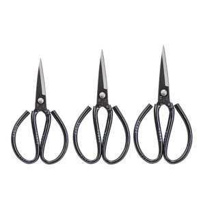 Carbon Steel <b>Kitchen</b> Scissors Black Industrial Grade For Household And Leather Cutting 18Cm - Product Image 5