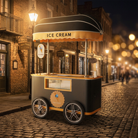 2022 Vintage cheval nourriture remorque café camion Mobile cuisine cheval boîte remorque Hot Dog support bonbons chariot Mobile Bar remorque