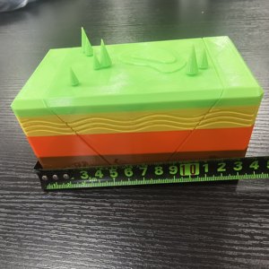 Modèle de terrain plié et déformé en 3D, outil pédagogique de géologie <span class=keywords><strong>pour</strong></span> la démonstration de la structure terrestre - Product Image 3