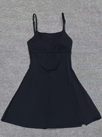 Robe de yoga transpirante anti-exposition à bretelles spaghetti, style européen et américain, avec coussinets de soutien-gorge intégrés, pour le marché transfrontalier